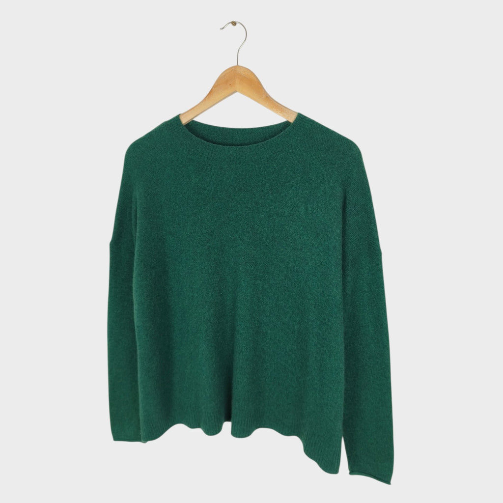 TOAST Women's Green Wool/Cashmere Blend Jumper