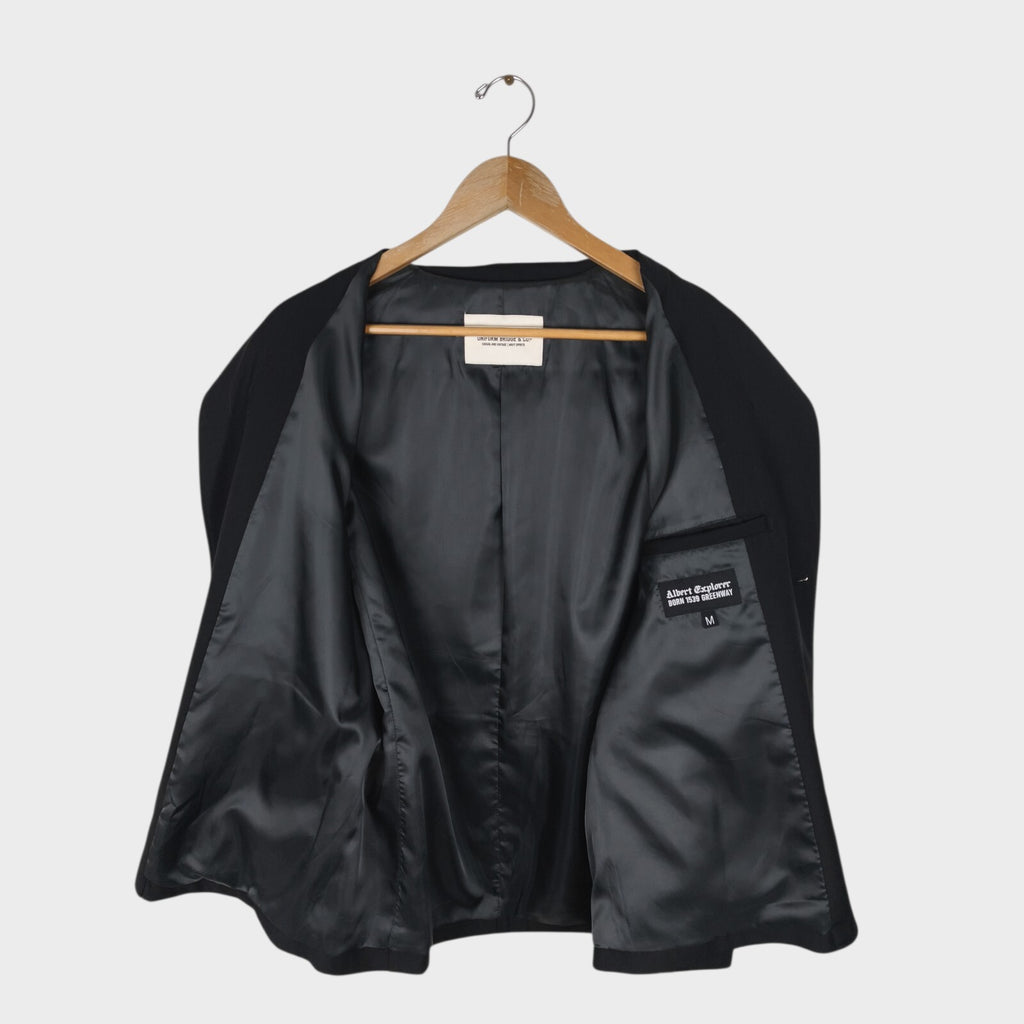 UNIFORM BRIDGE Men's Black AE Uniform Blazer Chore Jacket
