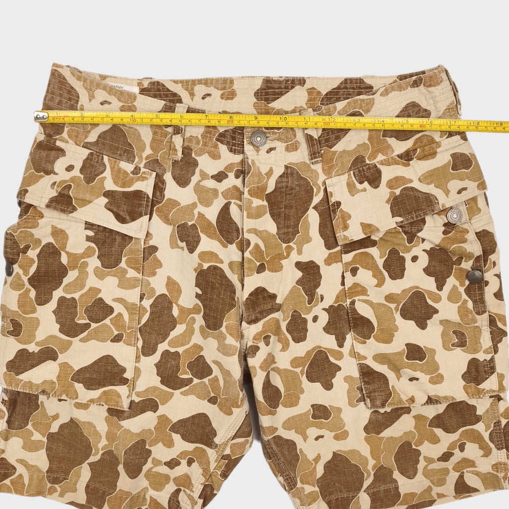 SASSAFRAS Men's Made in Japan Fall Leaf Camo Ripstop Cargo Shorts