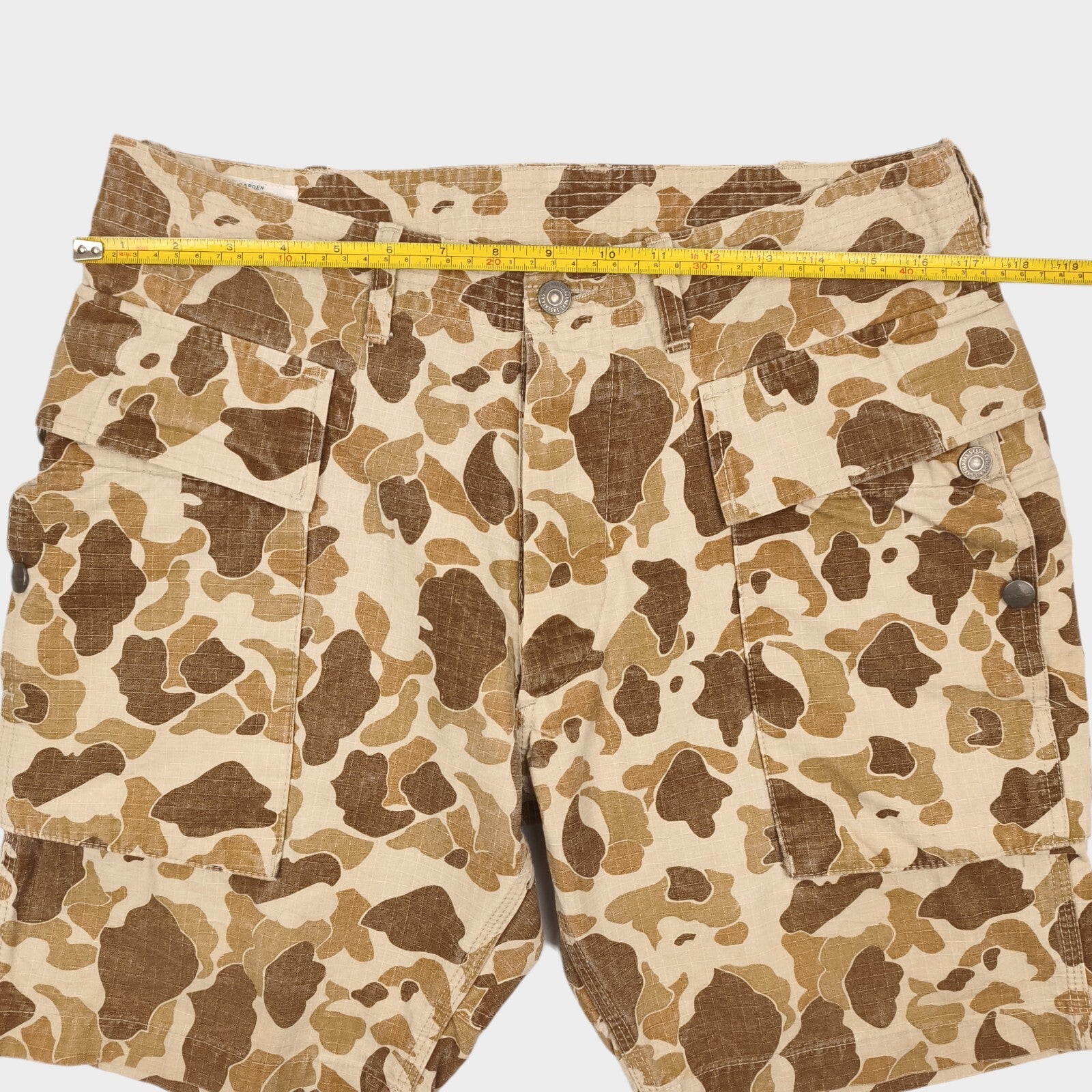 SASSAFRAS Men's Made in Japan Fall Leaf Camo Ripstop Cargo Shorts