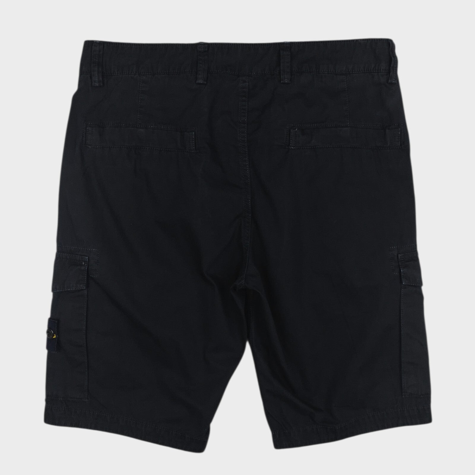 STONE ISLAND Men's Black Garment Dyed Type SL Cargo Shorts