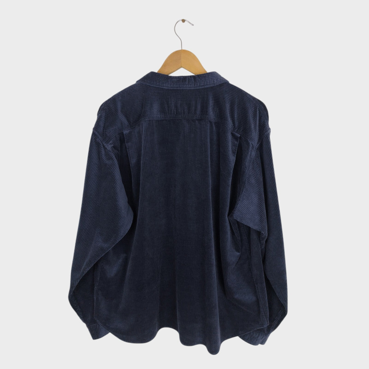 GARBSTORE Men's Navy Cotton/Viscose Corduroy Utility Overshirt