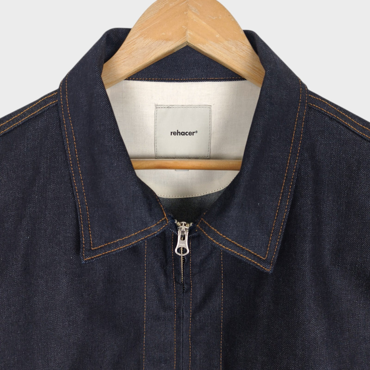 REHACER Japan Men's Made in Japan 12oz Okayama Denim Tuck Volume Jacket
