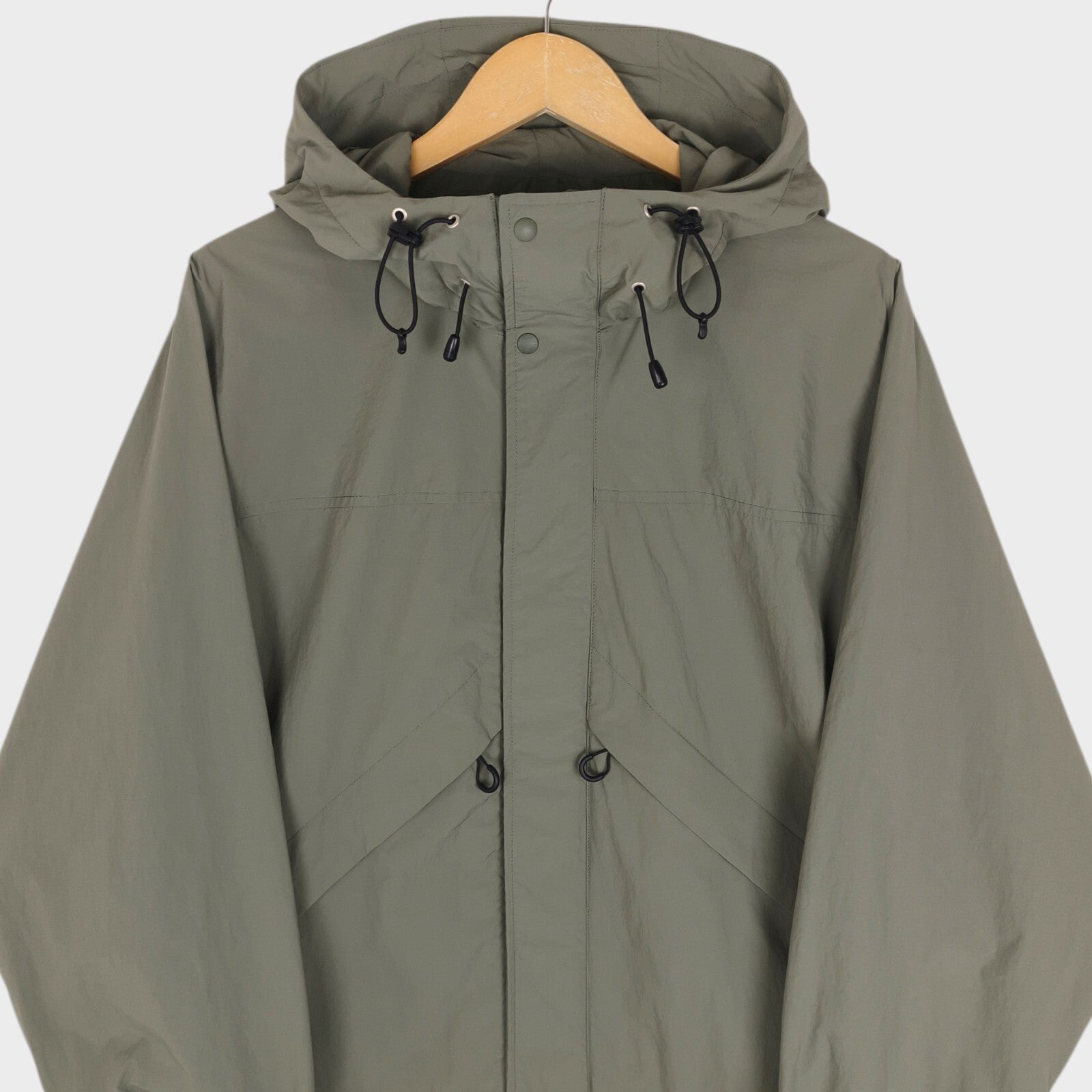 UNIFORM BRIDGE Men's Green Utility Mountain Parka Jacket