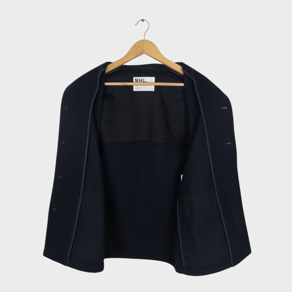 MHL MARGARET HOWELL Men's Black 100% Wool Donkey Jacket