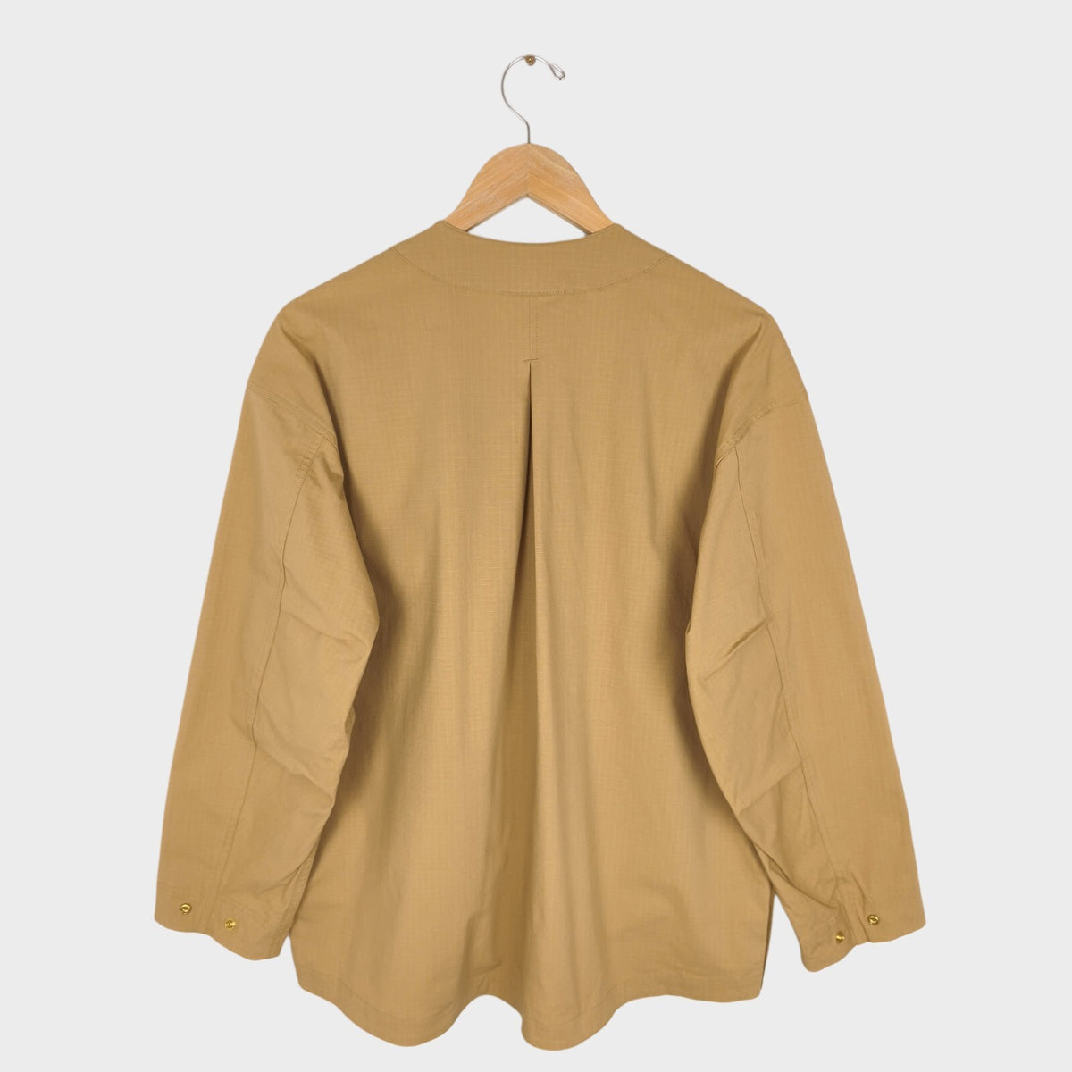 NORBIT BY HIROSHI NOZAWA Men's Beige Side Slit Fatigue Utility Jacket