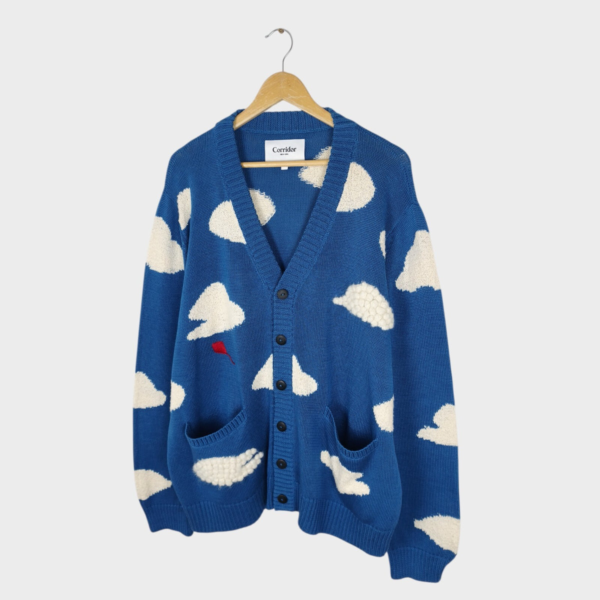CORRIDOR Men's Cotton/Wool Blend Prospect Park Cloud Cardigan