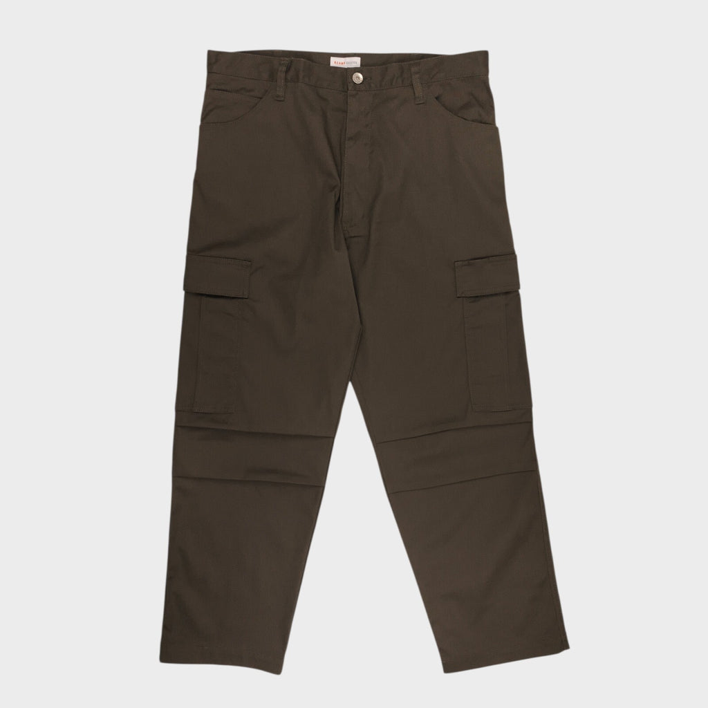 BEAMS Men's Dark Brown Utility Work Cargo Trousers