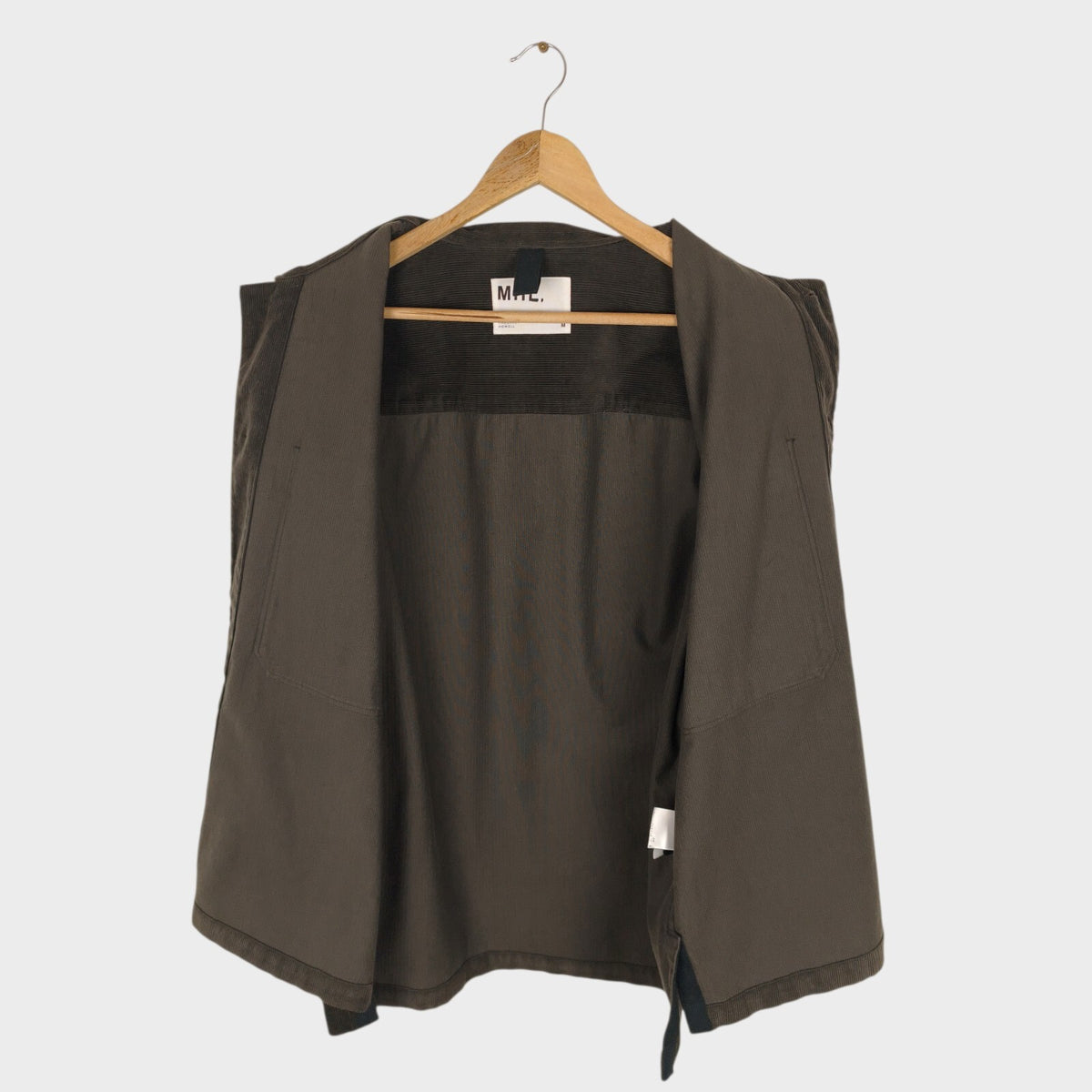 MHL MARGARET HOWELL Men's Dark Brown Corduroy Overshirt