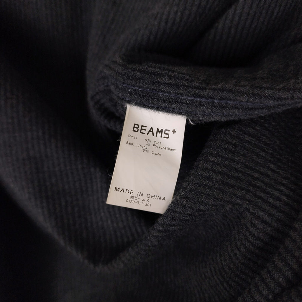 BEAMS PLUS Men's Dark Grey Wool Corduroy Chore Jacket