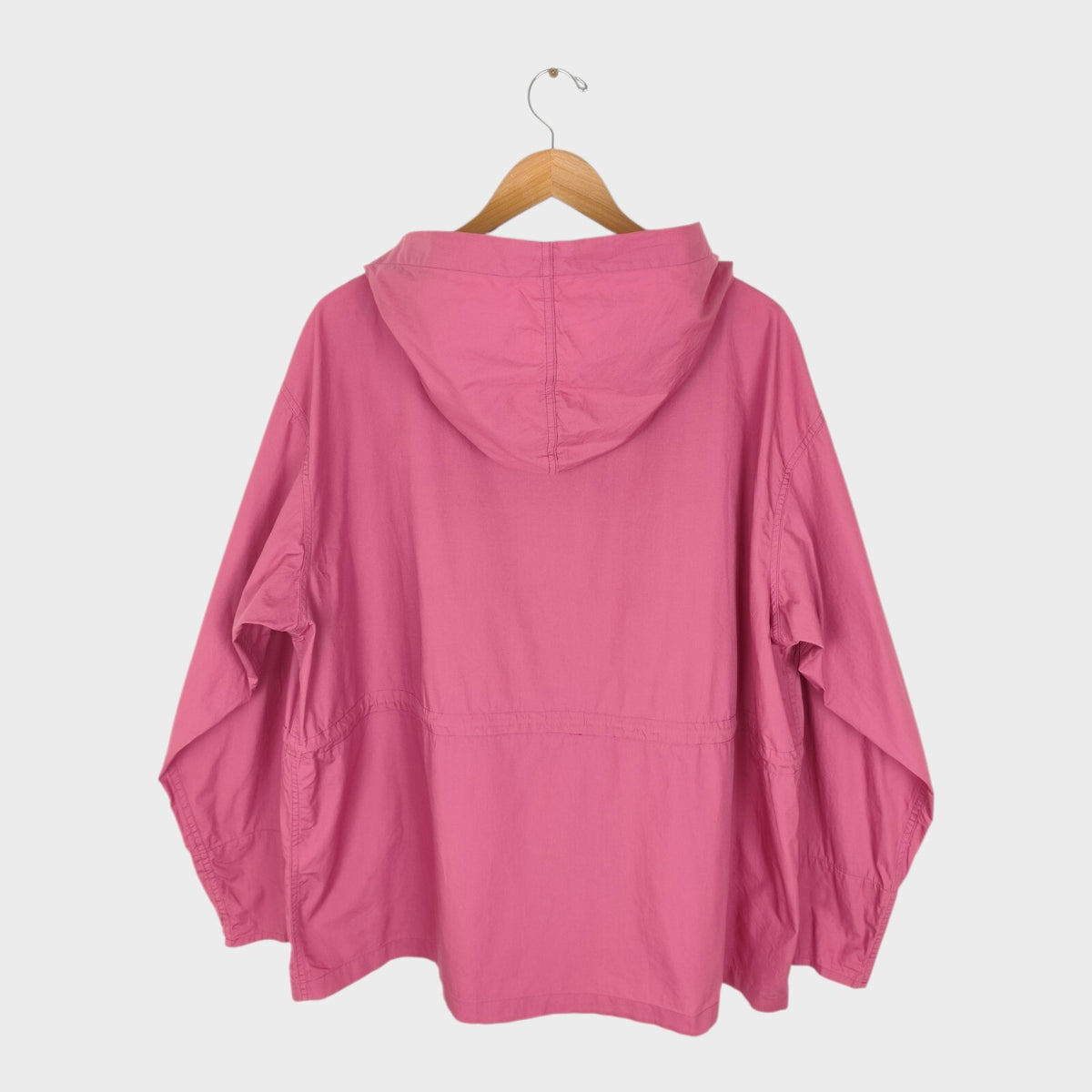 BEAMS PLUS Men's Pink Oversized Smock Anorak Parka Jacket