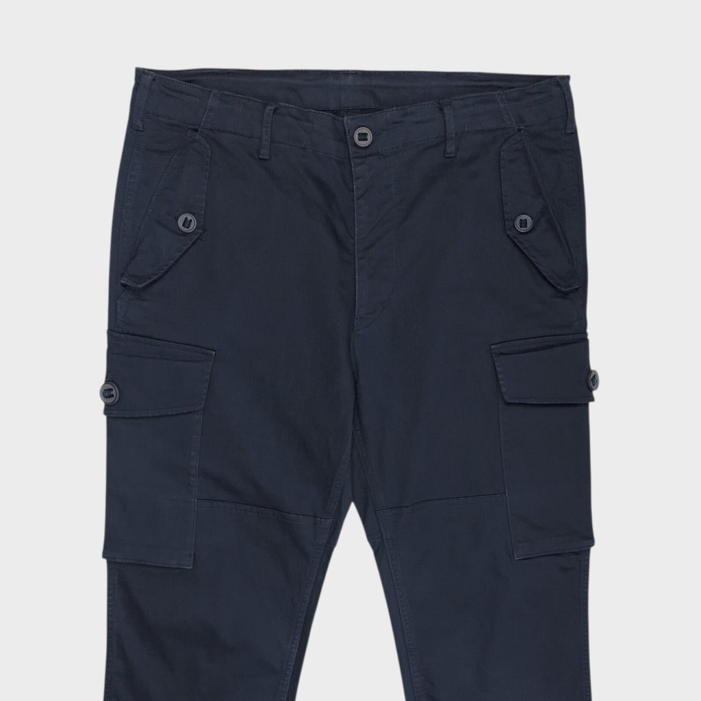 SAGE DE CRET x BEAMS PLUS Men's Navy Blue Cargo Trousers
