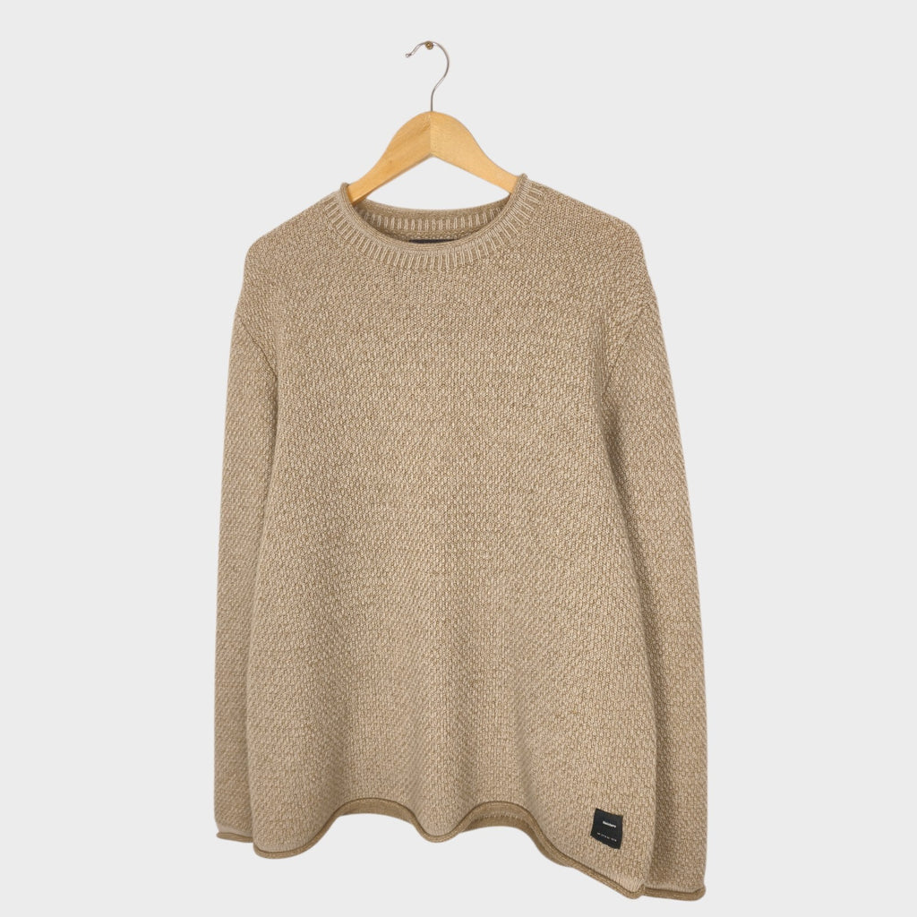 FINISTERRE Men's Beige Wool Blend Jumper