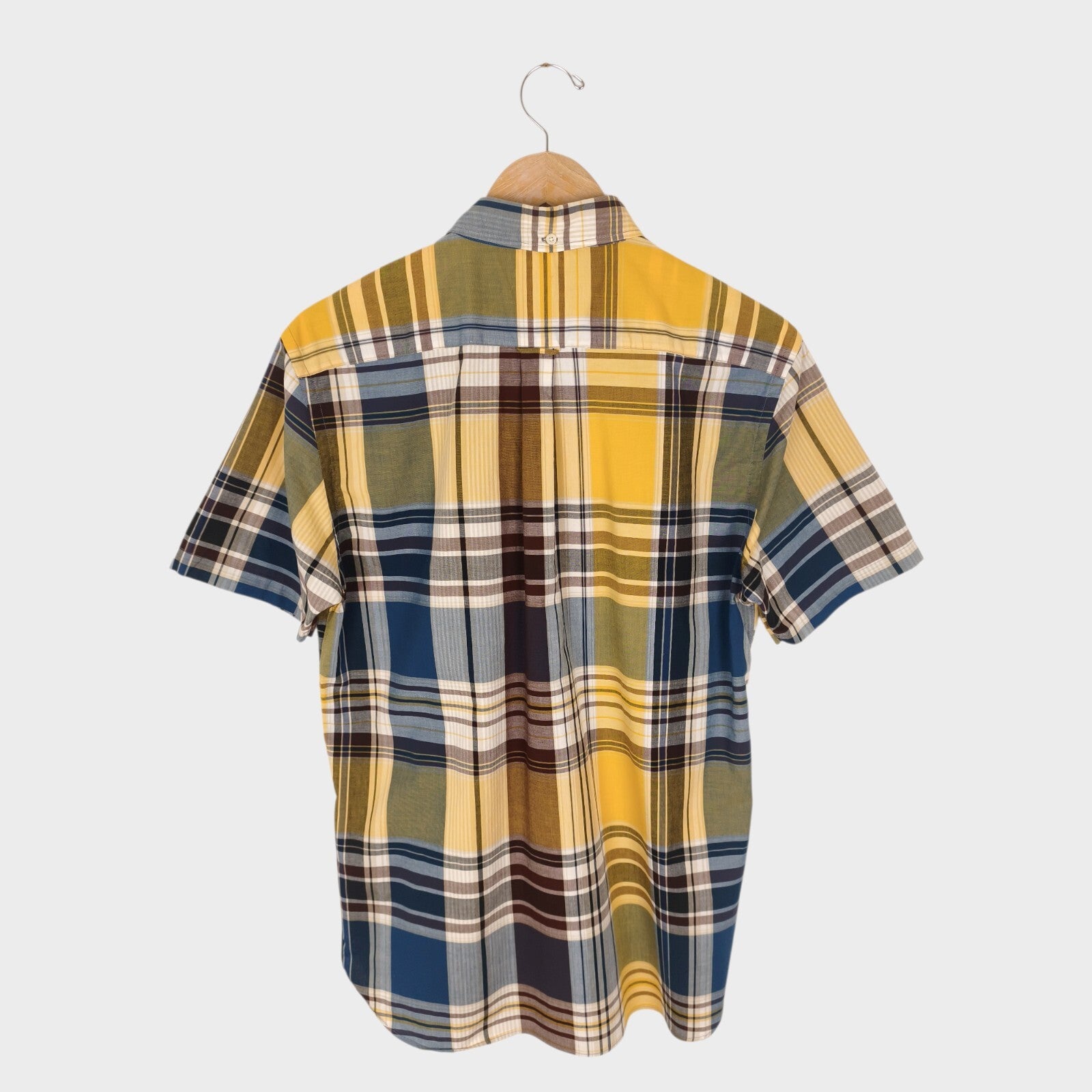 BEAMS PLUS Men's Made in Japan Checked Button Down Shirt