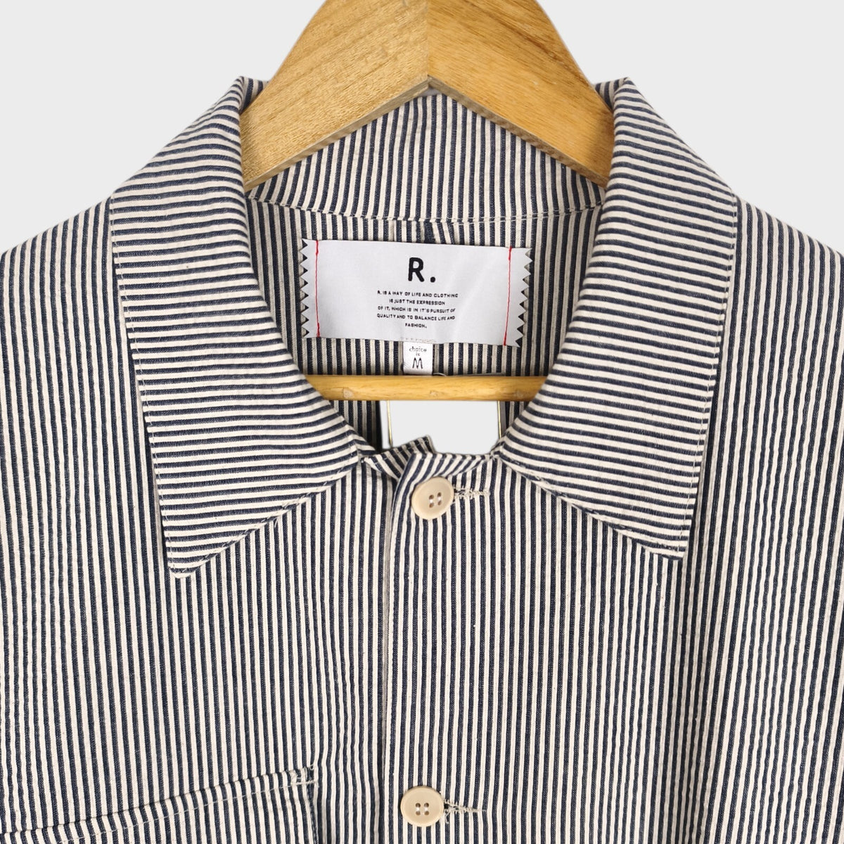 REHACER Japan Men's Hickory Stripe Chore Jacket