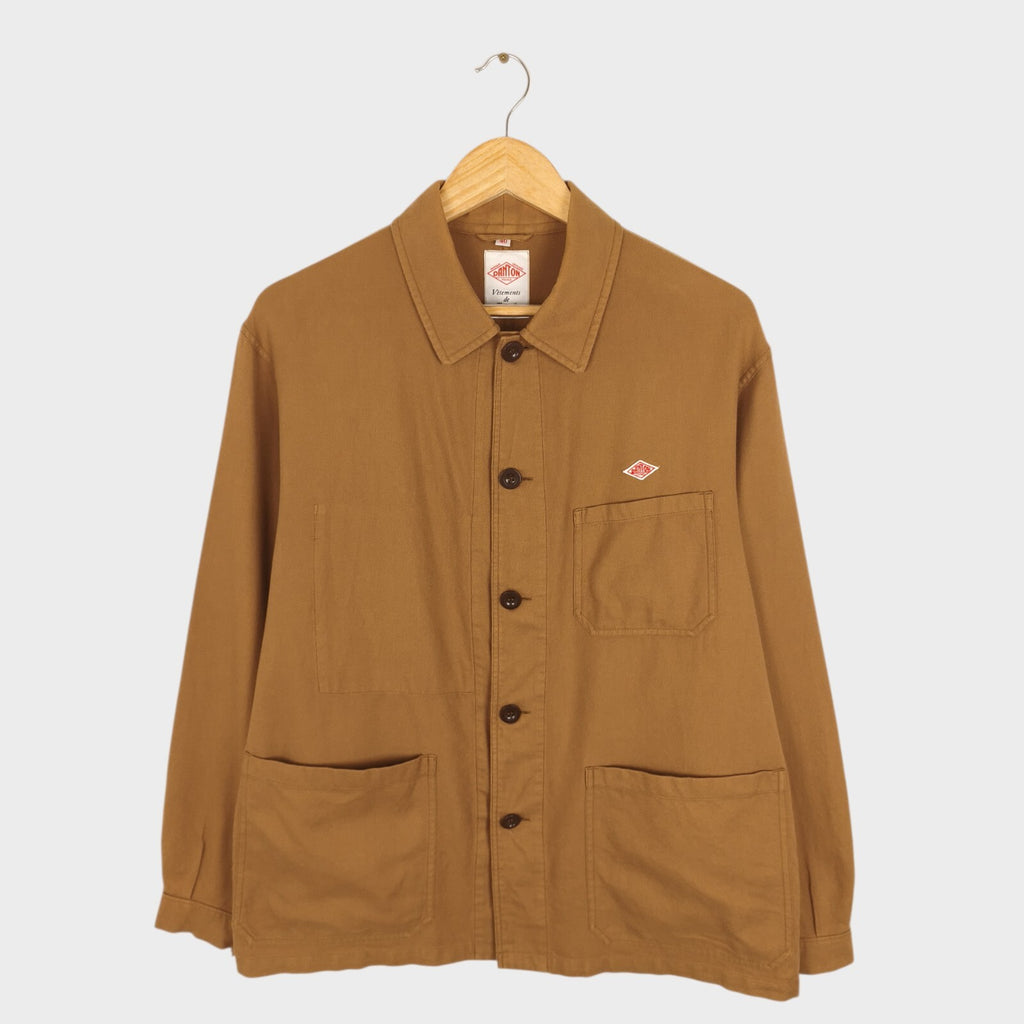 Danton Men's Brown 100% Cotton Chore Jacket