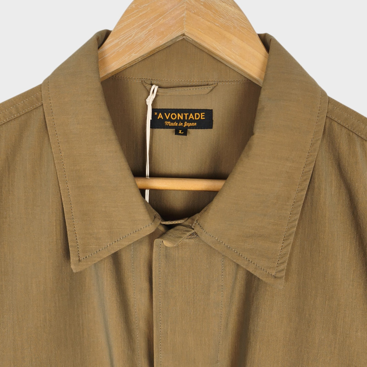 A VONTADE Men's Made in Japan Beige B.D.U. Military Field Jacket