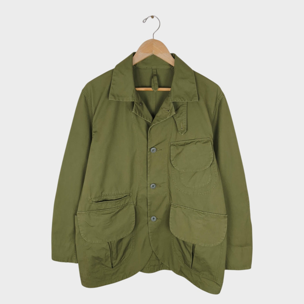 SNOW PEAK Men's Green Ventile Cotton Hunting Chore Jacket