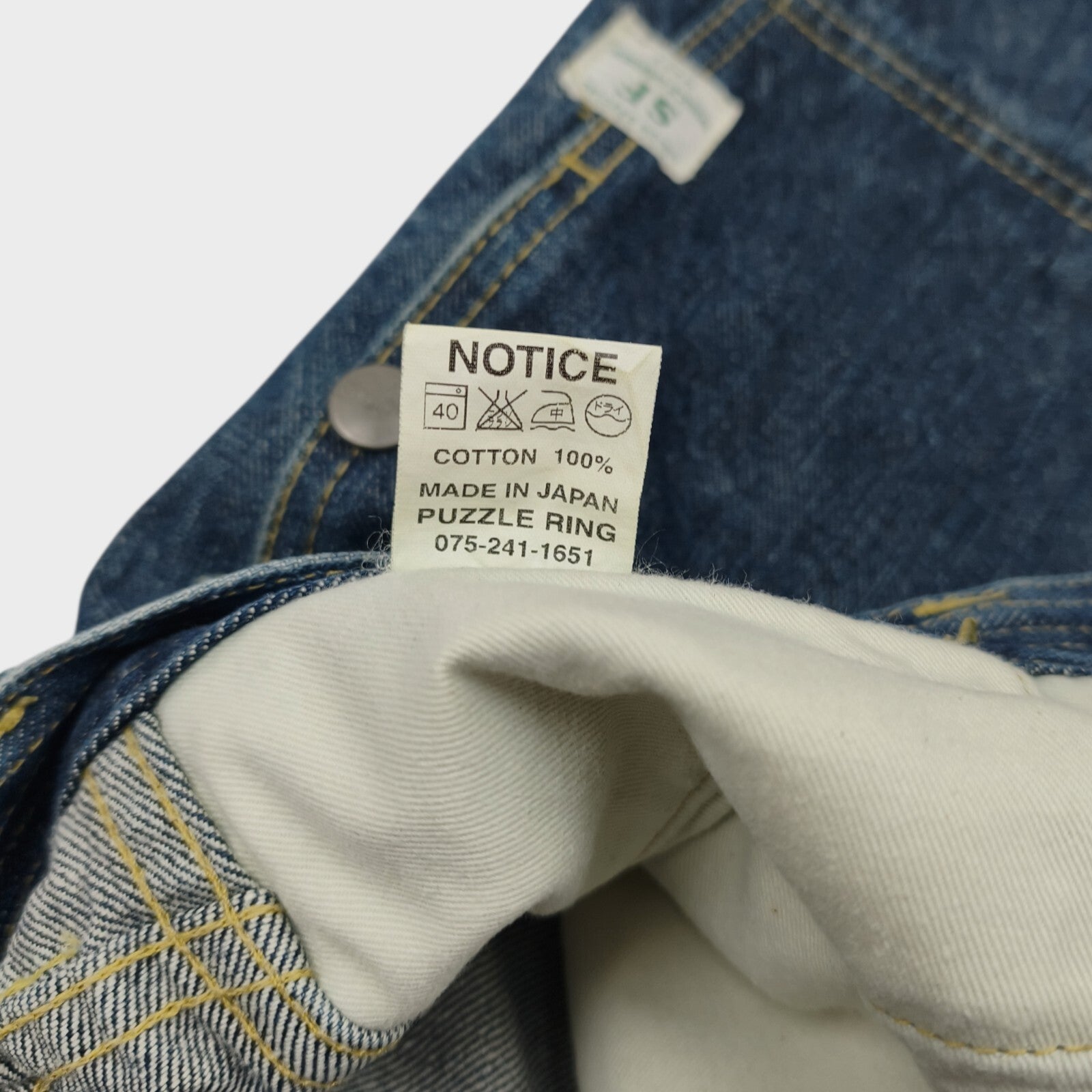 SASSAFRAS Men's Made in Japan Fall Leaf Denim Cargo Shorts