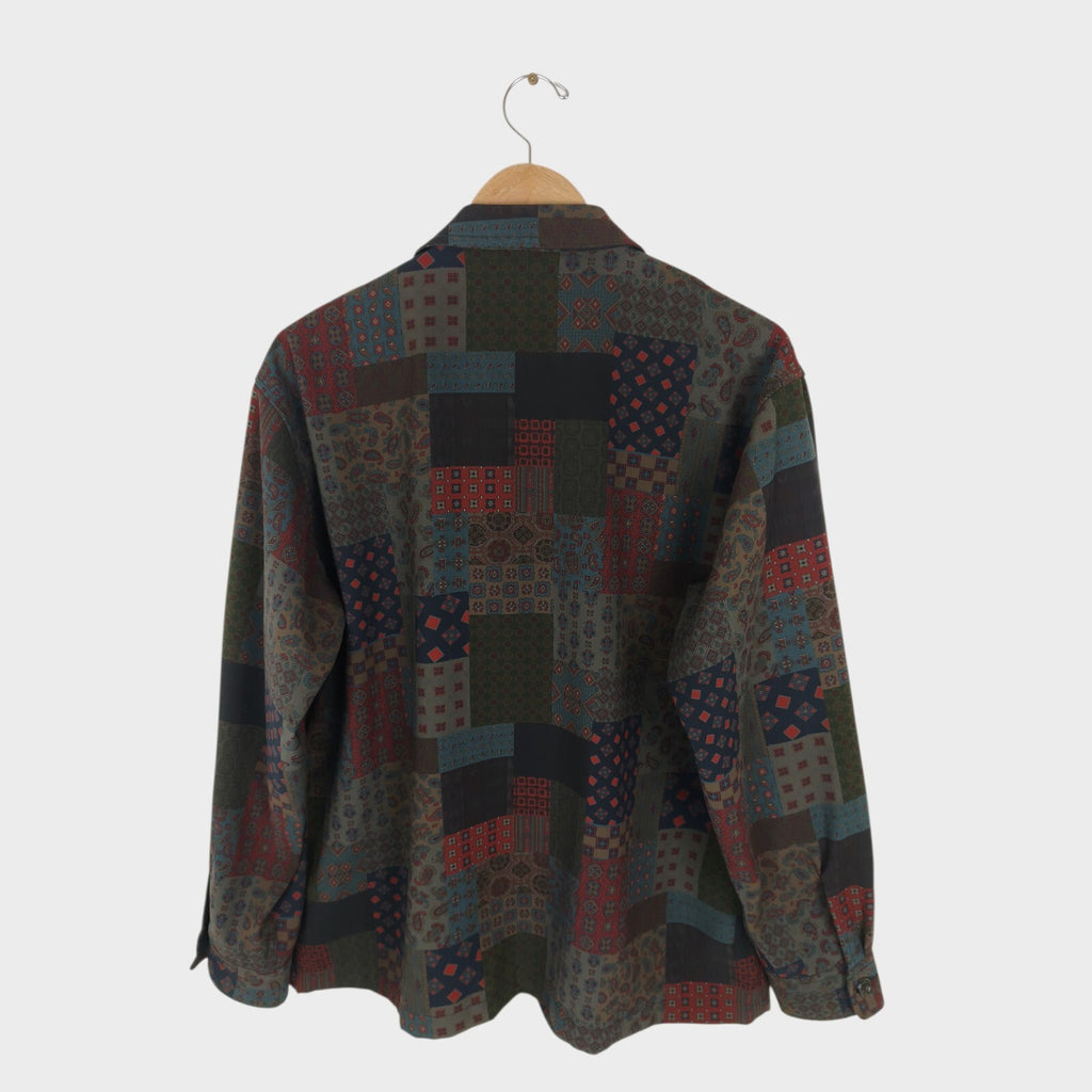 BEAMS PLUS Men's Paisley Patchwork Komatsu Chore Jacket