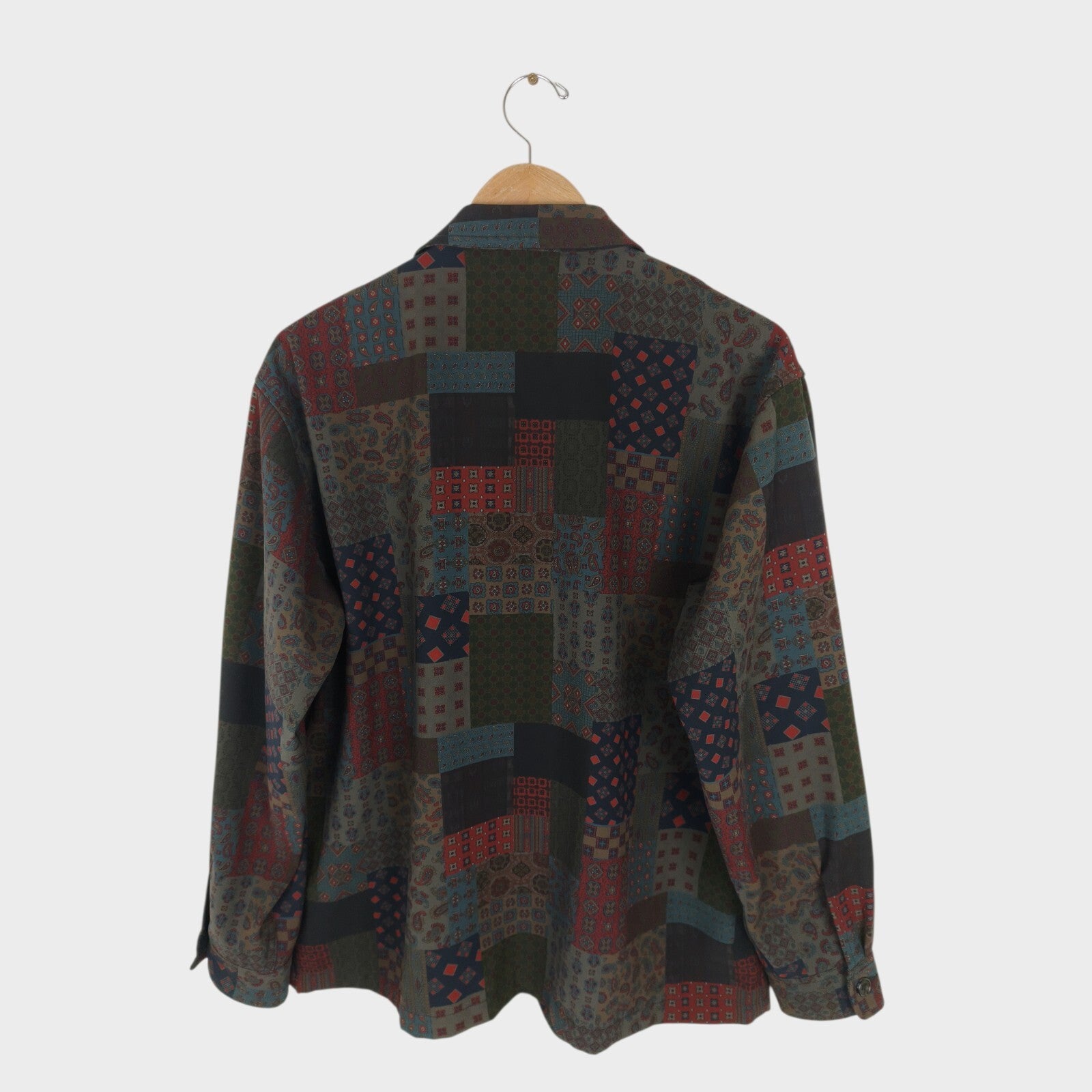 BEAMS PLUS Men's Paisley Patchwork Komatsu Chore Jacket