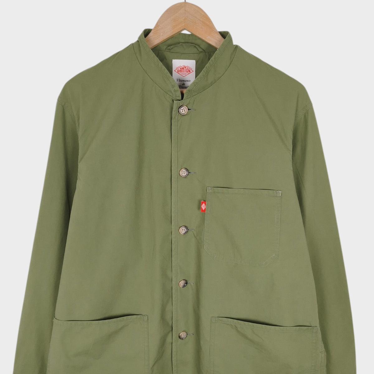 DANTON Men's Green Made in Japan 100% Cotton Chore Jacket