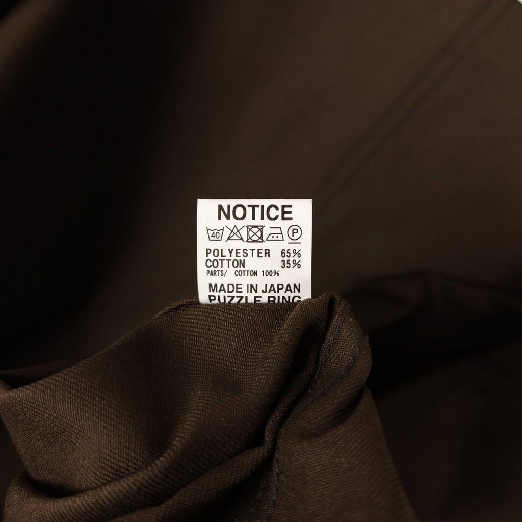 SASSAFRAS Men's Made in Japan Brown Transplant Chore Jacket