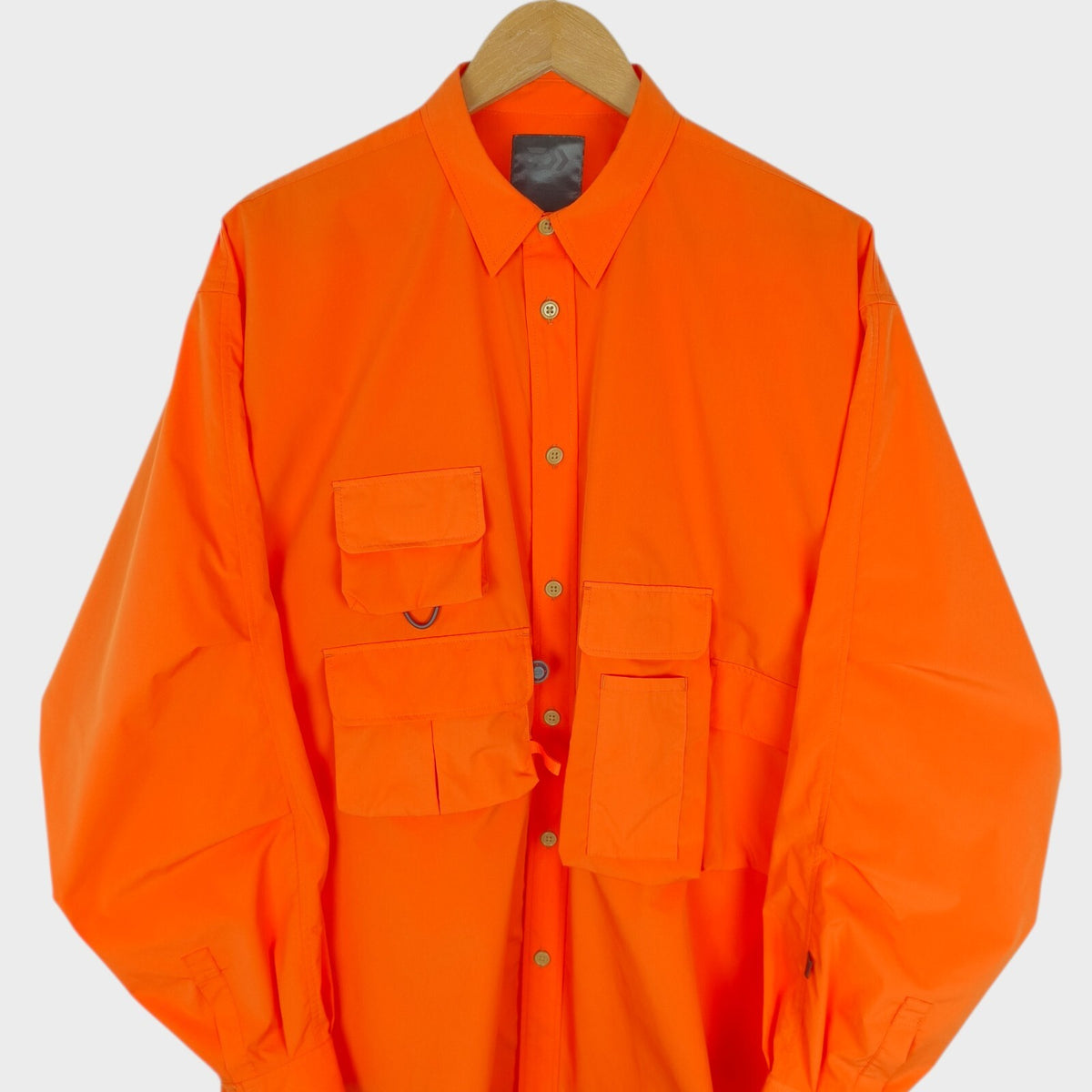 DAIWA PIER39 Men's Orange Mulch Pocket Easy Overshirt
