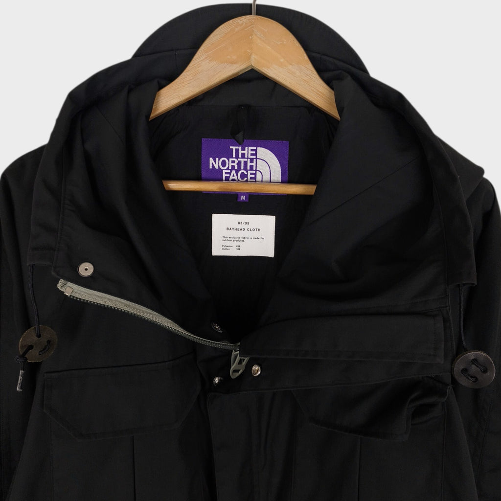 THE NORTH FACE PURPLE LABEL x NANAMICA Men's Black Waterproof Mountain Parka Jacket