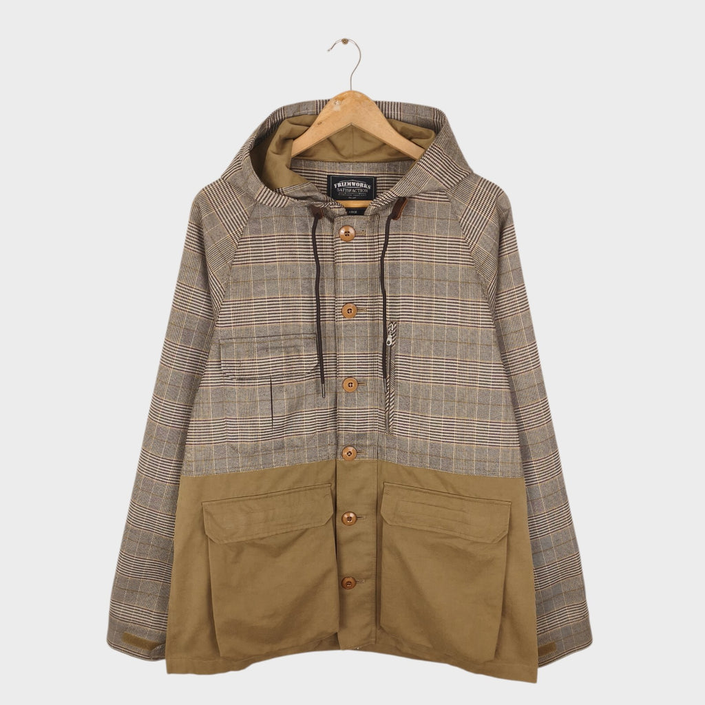 FRIZMWORKS Men's Glencheck Utility Mountain Parka Jacket