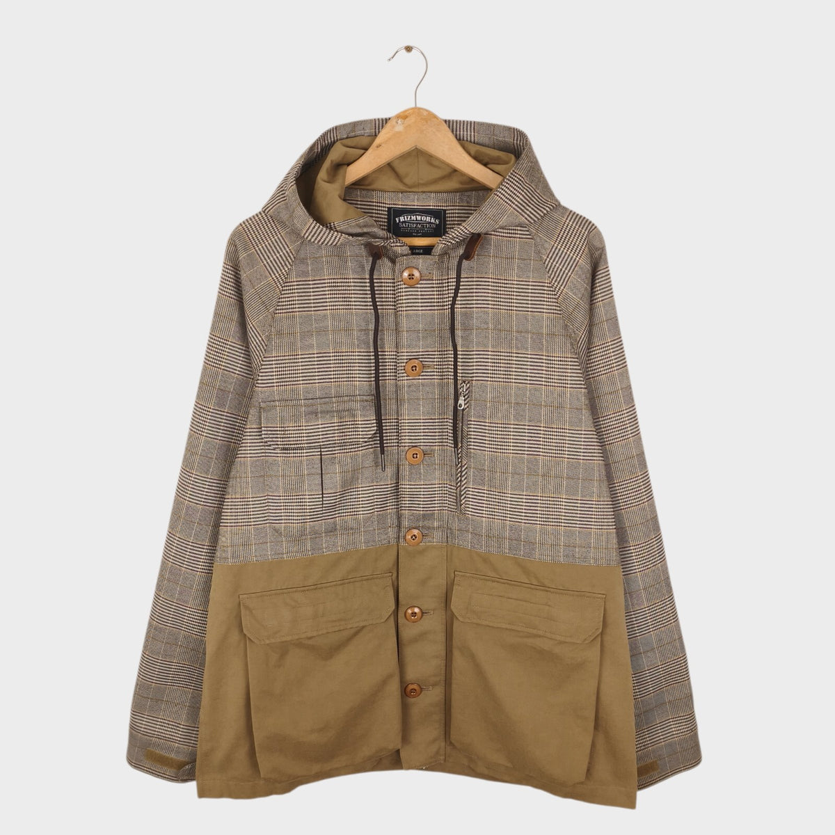FRIZMWORKS Men's Glencheck Utility Mountain Parka Jacket