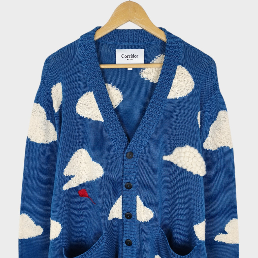 CORRIDOR Men's Cotton/Wool Blend Prospect Park Cloud Cardigan