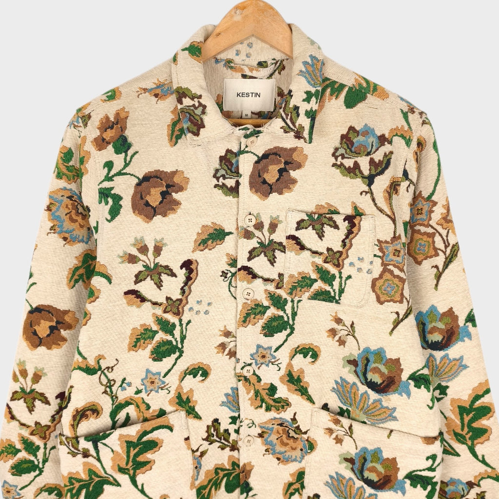 KESTIN HARE Men's Japanese Floral Jacquard Ormiston Tapestry Jacket