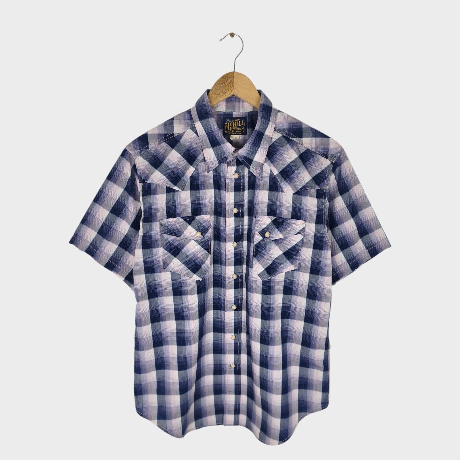 TOYS MCCOY McHill Ranchwear Men's Made in Japan Checked Western Shirt