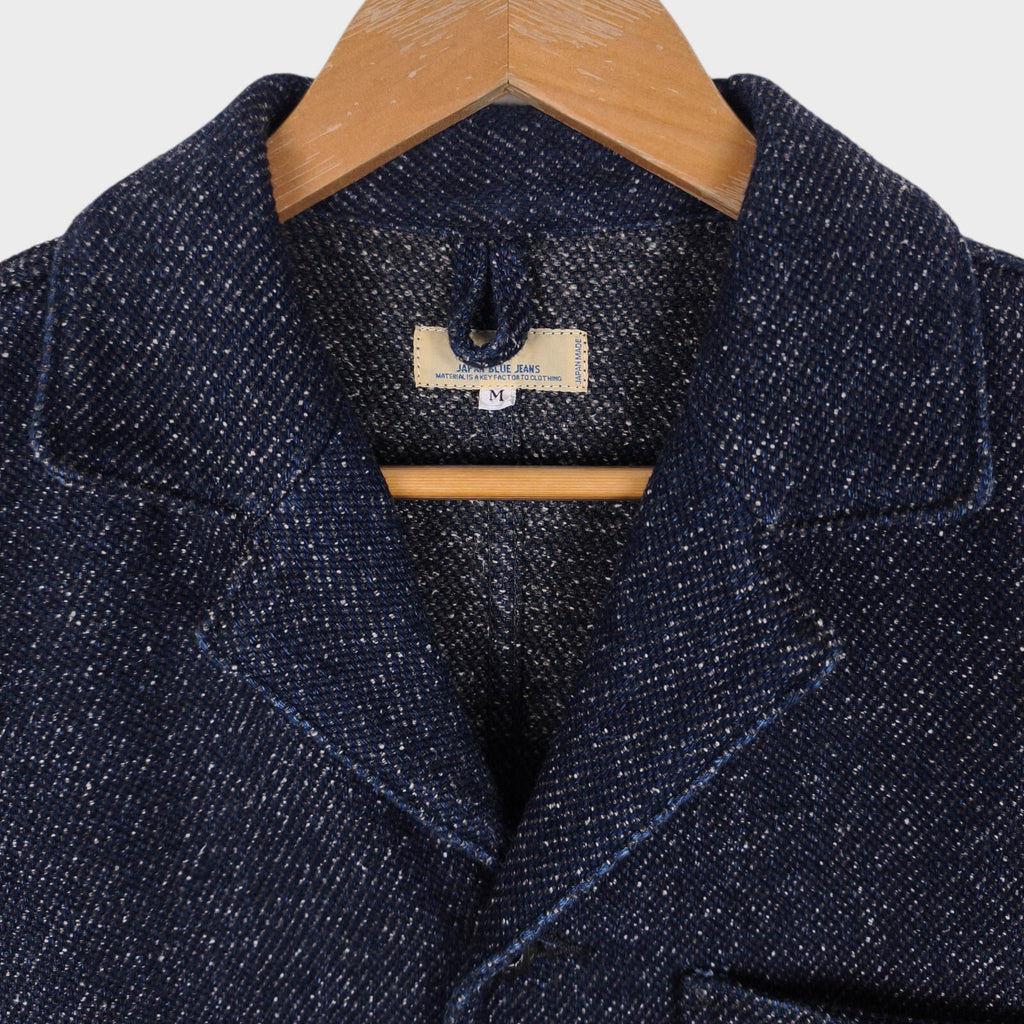 JAPAN BLUE JEANS Men's Made in Japan Indigo Blue Sashiko Chore Jacket