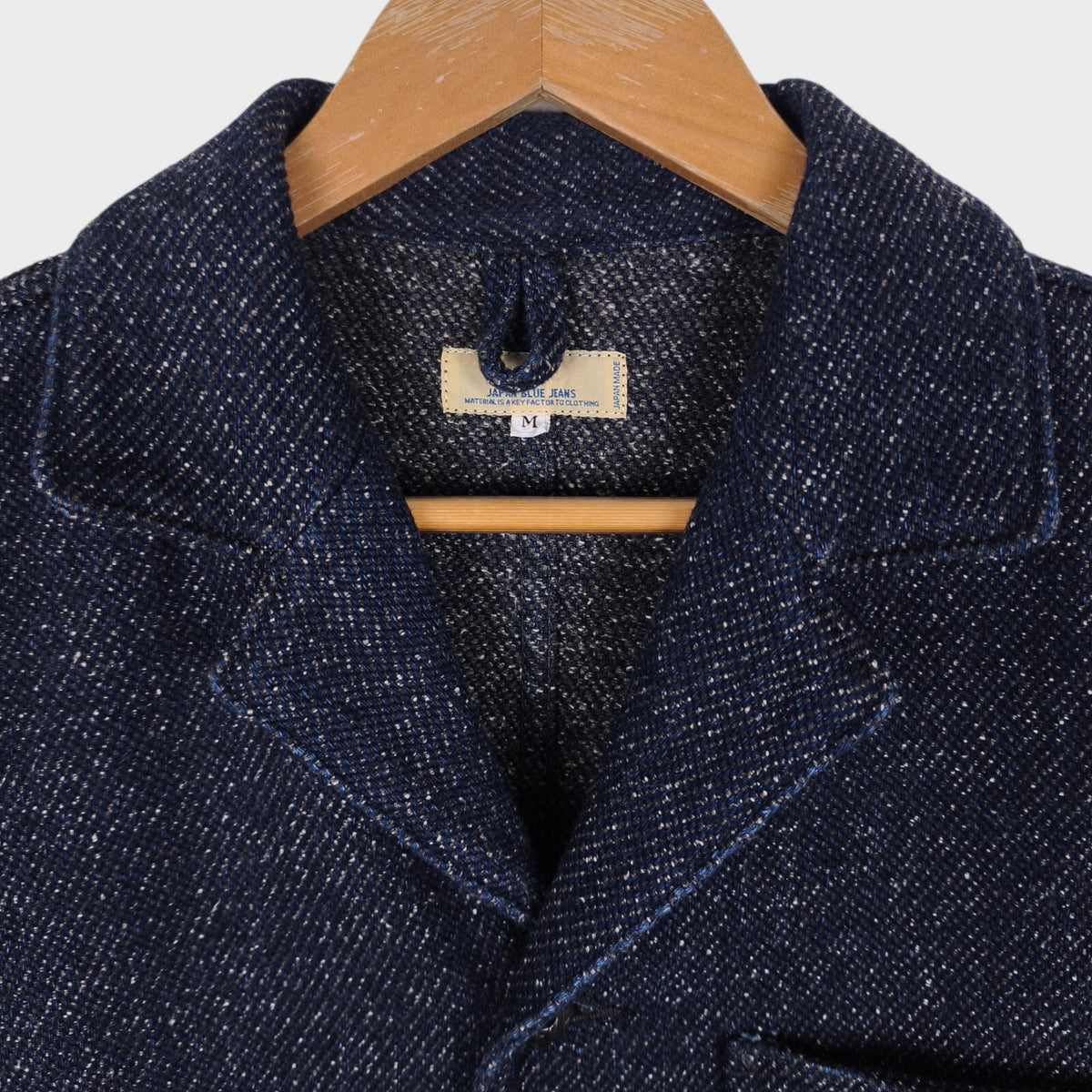 JAPAN BLUE JEANS Men's Made in Japan Indigo Blue Sashiko Chore Jacket