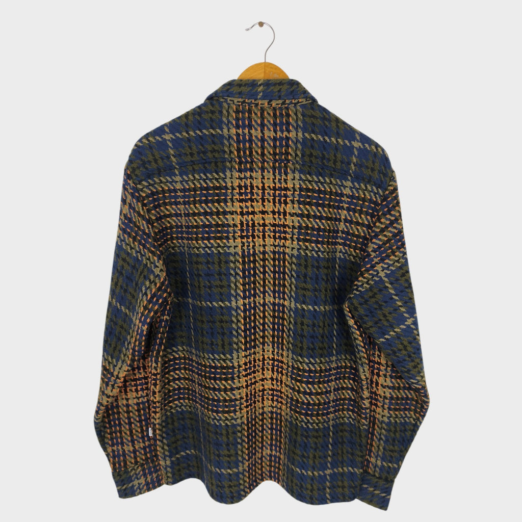 WAX LONDON Men's Multicoloured Check Whiting Overshirt