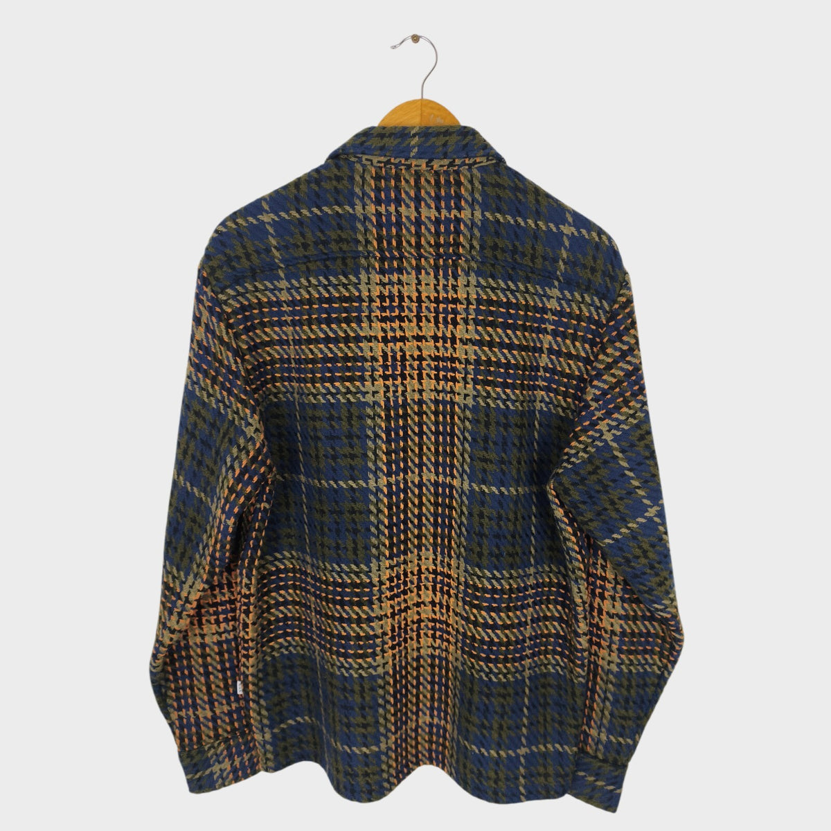 WAX LONDON Men's Multicoloured Check Whiting Overshirt