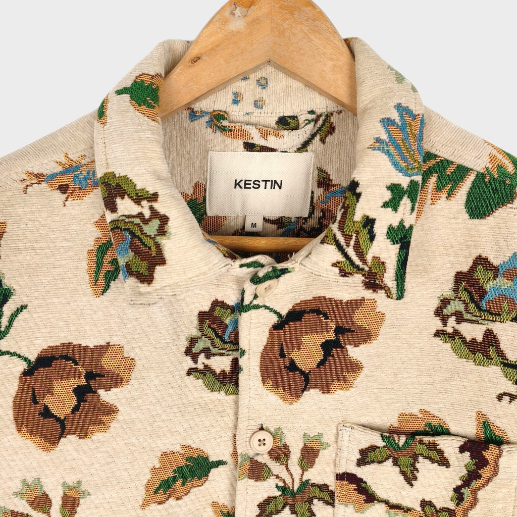 KESTIN HARE Men's Japanese Floral Jacquard Ormiston Tapestry Jacket