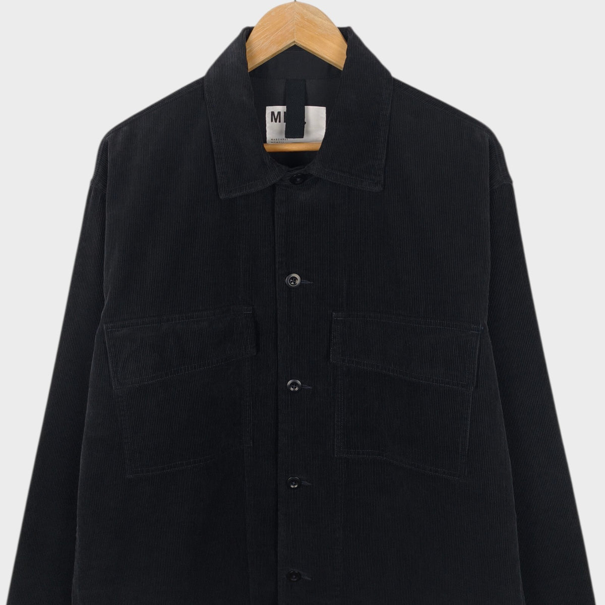 MHL MARGARET HOWELL Men's Black Corduroy Overshirt Jacket