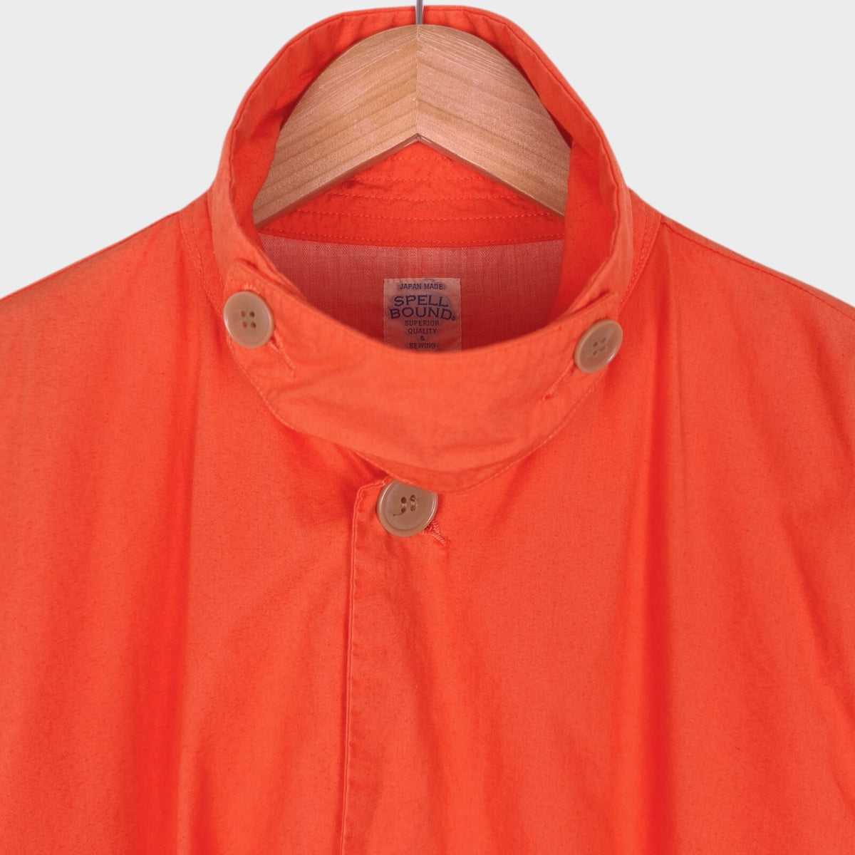 SPELLBOUND Men's Made in Japan Bright Orange Typewriter Coat