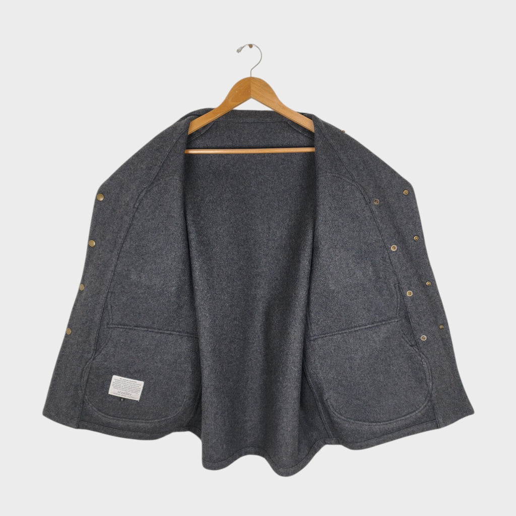 SENELIER Men's Made in Japan Grey Wool Toolbox Painter Jacket