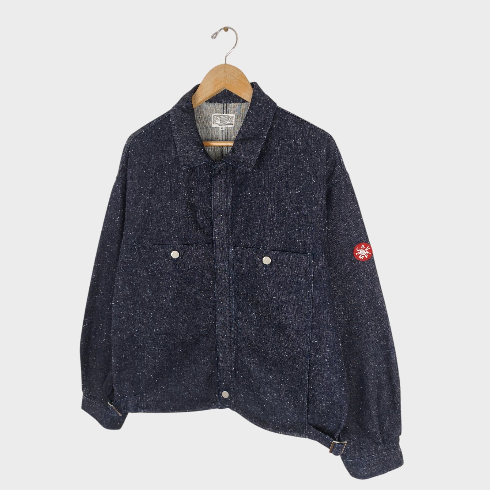 CAV EMPT Men's Made in Japan Blue Nep Denim Trucker Jacket