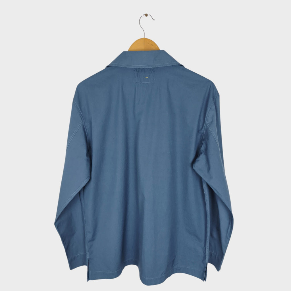 MHL MARGARET HOWELL Men's Blue Lightweight Cotton Overshirt