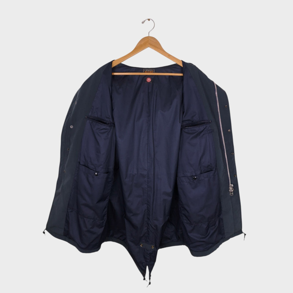 BEAMS PLUS Men's Dark Blue Gore Windstopper Waterproof Mod Parka Jacket