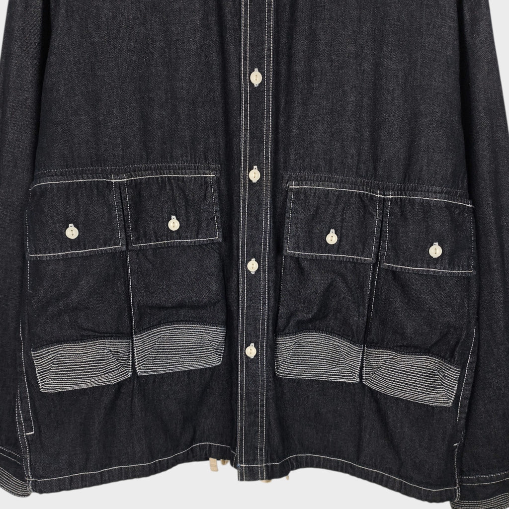 AOZORA BLUE HEAVEN Japan Men's Oversized Utility Denim Jacket
