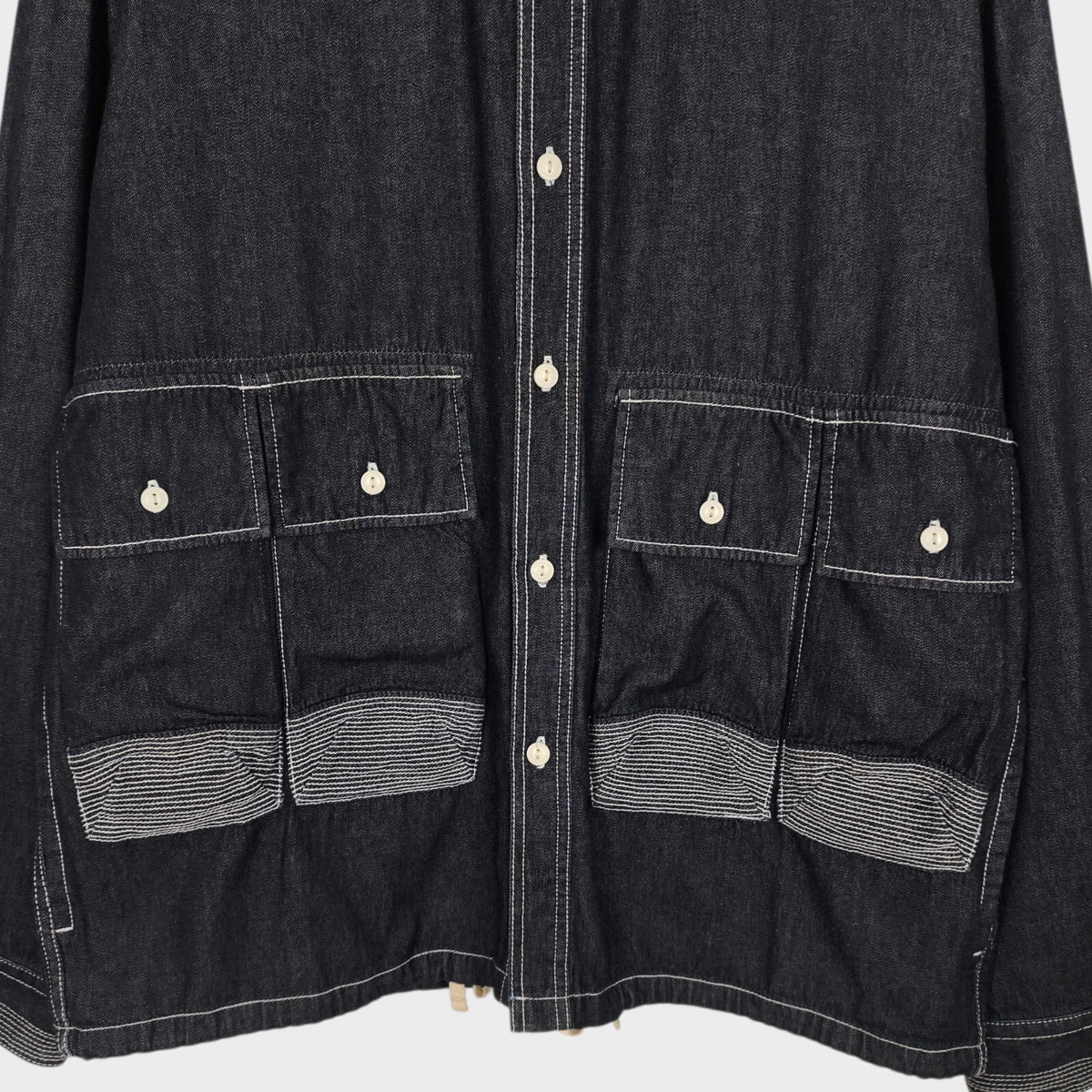 AOZORA BLUE HEAVEN Japan Men's Oversized Utility Denim Jacket