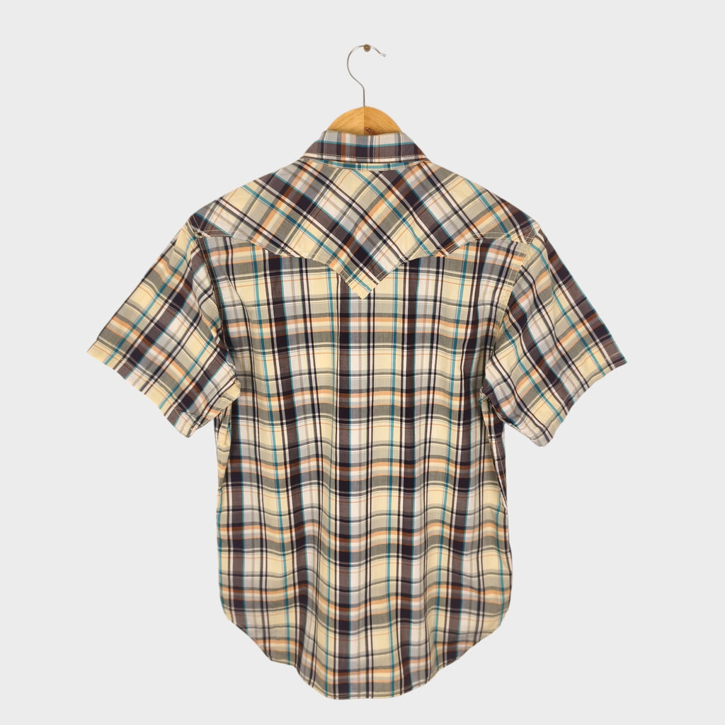 THE REAL MCCOY'S Men's Made in Japan 600 Ranch Checked Western Shirt
