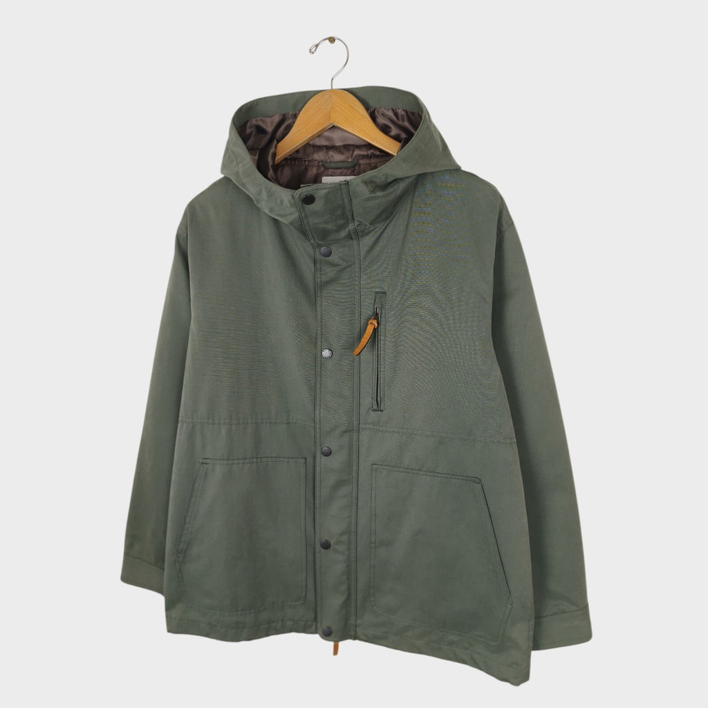 BEAMS B:MING Men's Sage Green Waterproof Mountain Parka Jacket