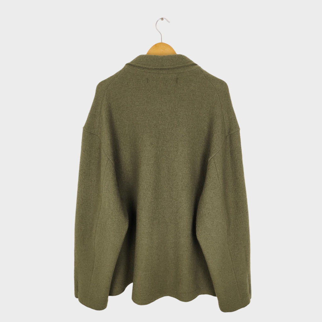 EEL PRODUCTS Men's Made in Japan 100% Wool Oversized Reading Coat